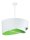 Lampe à suspendre Table de salle à manger Blanc Vert Tissu rond Ø50cm