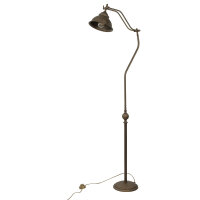 Lampadaire bronze antique laiton véritable Oslo