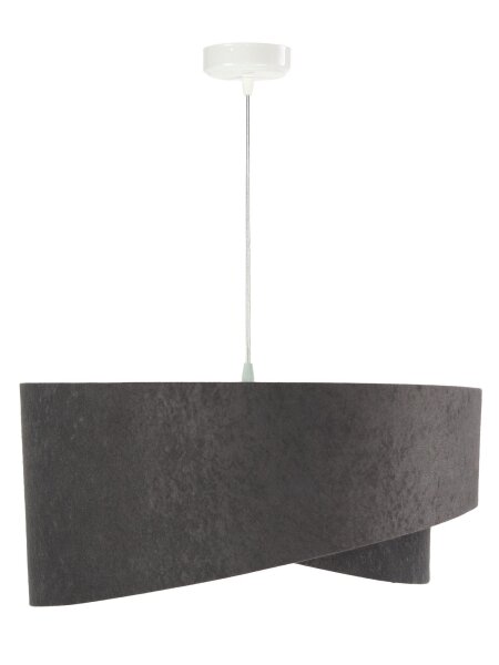 Lampe à suspendre gris foncé menthe ronde Ø50cm table à manger