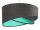 Lampe à suspendre gris foncé menthe ronde Ø50cm table à manger