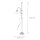Lampe sur pied rustique E27 Fiordo