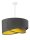 Suspension Gris foncé Jaune Ø50cm Tissu Table à manger