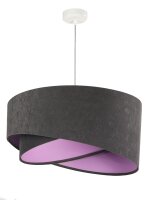 Suspension BRANDO gris fonc&eacute; lilas &Oslash;50cm...