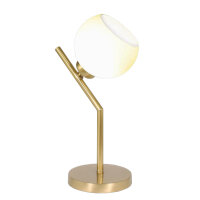 Lampe de table TRIVIA Laiton v&eacute;ritable Verre...