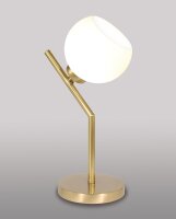 Lampe de table TRIVIA Laiton véritable Verre...