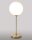 Lampe de table de salon bronze clair vintage laiton véritable