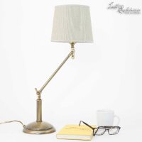 Lampe de table Bronze Clair Abat-jour en tissu Snodo