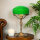 Lampe de table Abat-jour en verre Vert en laiton véritable