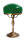 Lampe de table Abat-jour en verre Vert en laiton véritable