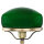 Lampe de table Abat-jour en verre Vert en laiton véritable