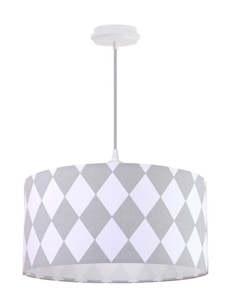 Lampe à suspendre ERIK Blanc Gris Rétro ronde Table à manger