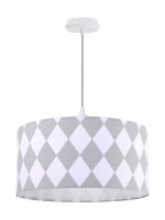 Lampe à suspendre ERIK Blanc Gris Rétro...