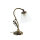 Lampe de table Abat-jour en verre blanc Laiton véritable Art nouveau