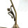 Lampe de table Abat-jour en verre blanc Laiton véritable Art nouveau