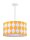 Suspension ERIK Blanc Orange rond Rétro Table à manger
