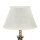 Lampe de table laiton véritable tissu Abat