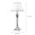 Lampe de table laiton véritable tissu Abat