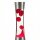 Lavalampe Rot Silber 39,5 cm Retro Design RINGO