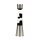 Lavalampe Schwarz Silber 39,5 cm Retro elegant SANDRO
