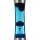 Stimmungsvolle Lavalampe Blau Silber 39,5 cm Retro