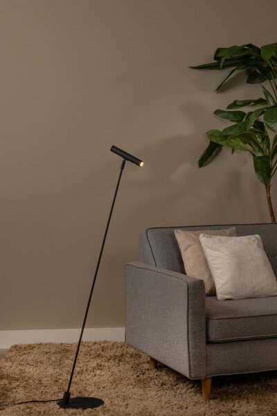 Stehlampe Metall Schwarz G9 H:127 cm edel modern