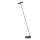 Stehlampe Metall Schwarz G9 H:127 cm edel modern
