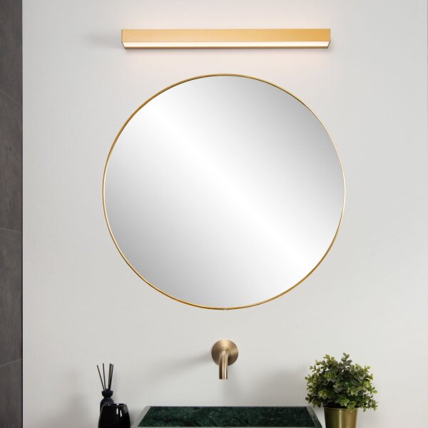 LED Wandleuchte Metall Messing B:60 cm modern