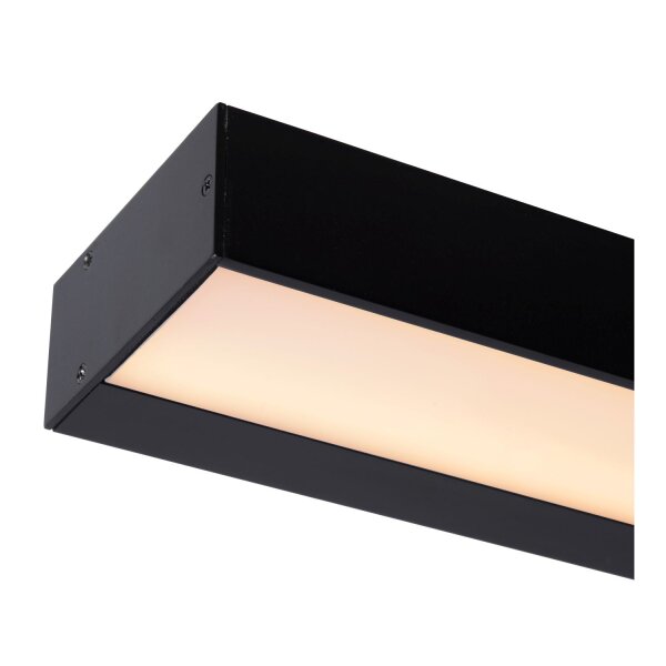 LED Wandlampe Metall Schwarz B:60 cm edel modern