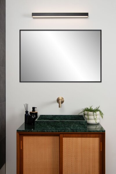 LED Wandlampe Metall Schwarz B:60 cm edel modern