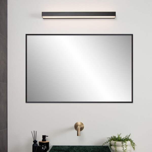 LED Wandlampe Metall Schwarz B:60 cm edel modern