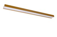 LED Wandleuchte Metall Messing Spiegel B:90 cm