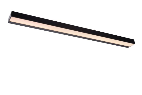 LED Wandlampe Schwarz Spiegel IP44 B:90 cm 2700 K