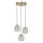 Elegante Hängelampe Messing 3-flammig E27 Gold