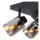 Deckenspot Metall Rauchglas 4-flammig E14 B:23 cm
