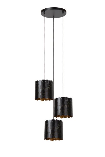 Moderne Hängelampe Metall Schwarz E27 B:45 cm