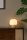 Tischlampe Glas Weiß E14 H:24 cm blendarm rund