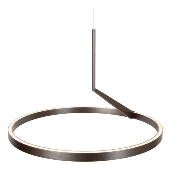 LED Hängelampe Aluminium Grau B:60 cm 2700 K edel