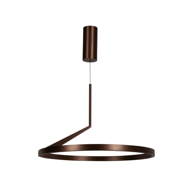 LED Pendelleuchte Kaffeebraun Ø60 cm 2700 K modern rund