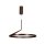 LED Pendelleuchte Kaffeebraun Ø60 cm 2700 K modern rund