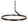 LED Pendelleuchte Kaffeebraun Ø60 cm 2700 K modern rund