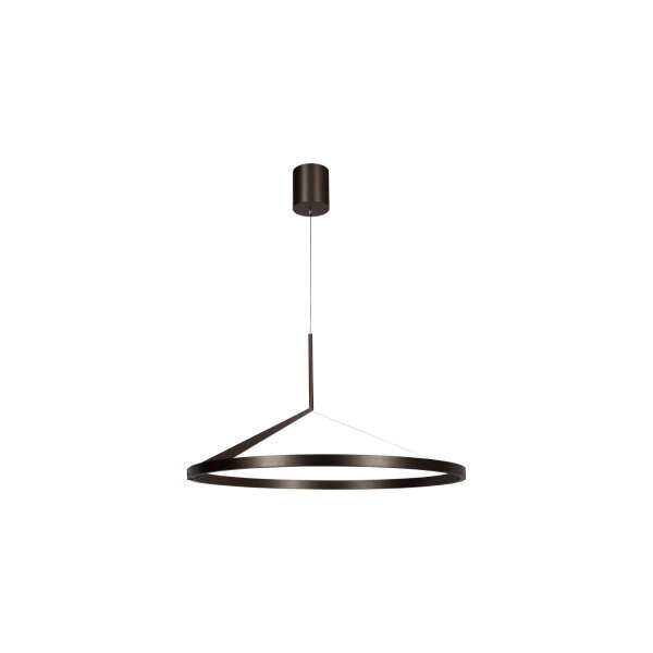 LED Hängelampe Aluminium Grau rund Ø80 cm 2700 K