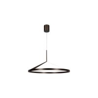LED Hängelampe Aluminium Grau rund Ø80 cm 2700 K