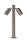 Stehlampe Außen Stahl Chrom IP44 GU10 H:30 cm