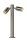 Stehlampe Außen Stahl Chrom IP44 GU10 H:30 cm