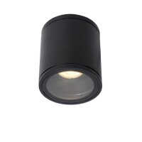 Aufbaustrahler Aluminium Schwarz GU10 Ø9 cm rund