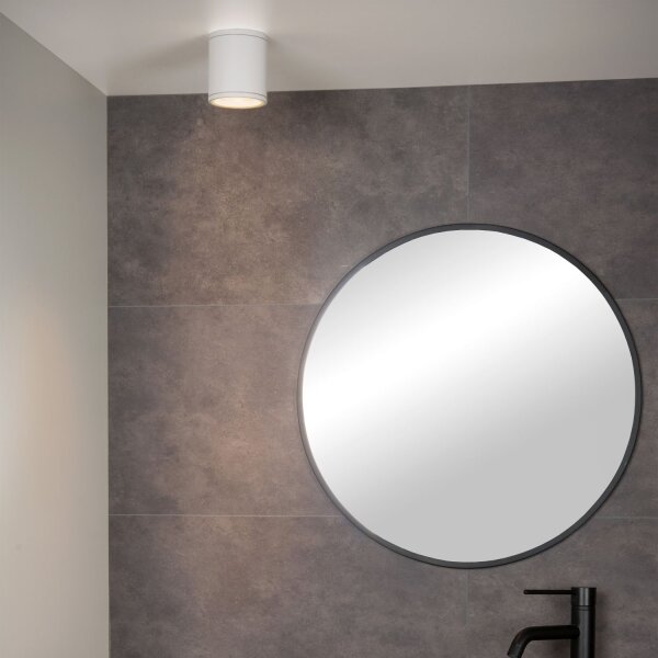 Deckenspot Aluminium Weiß GU10 Ø9 cm modern rund