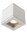 Deckenspot Aluminium Weiß GU10 L:9 cm edel modern