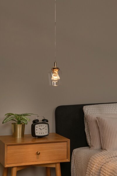 LED Hängelampe Glas Gold Ø13 cm 2700 K elegante