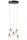 LED Pendelleuchte Gold 5-flammig B:34 cm 2700 K