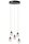 LED Pendelleuchte Gold 5-flammig B:34 cm 2700 K
